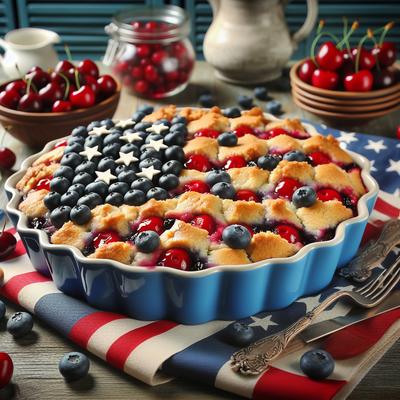 Image of Patriotic Dump Cake