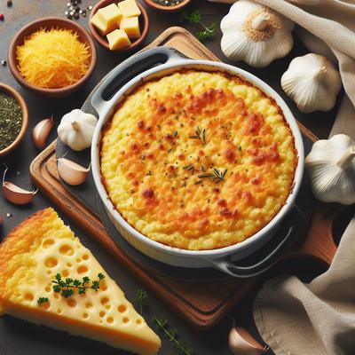Image of Paula Deen's Baked Garlic Cheese Grits