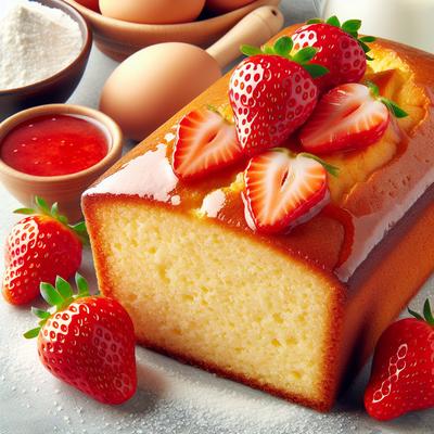 Image of Paula Deen's Strawberry Pound Cake