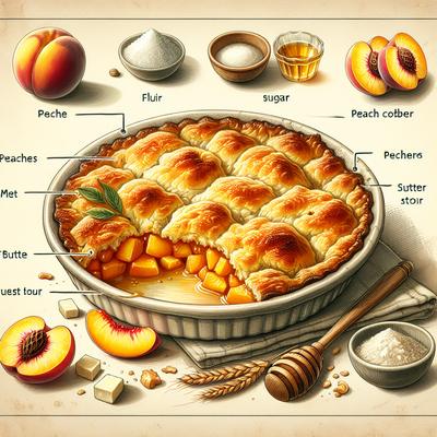 Image of Peach Cobbler Crusty and Gooey Carrie Sheridan