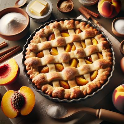 Image of Peach Cobbler with Sugar Cookie Crust