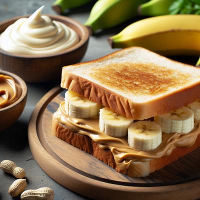 Image of Peanut Butter Banana and Mayonnaise Sandwich