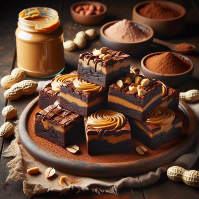 Image of Peanut Butter Fantasy Brownies