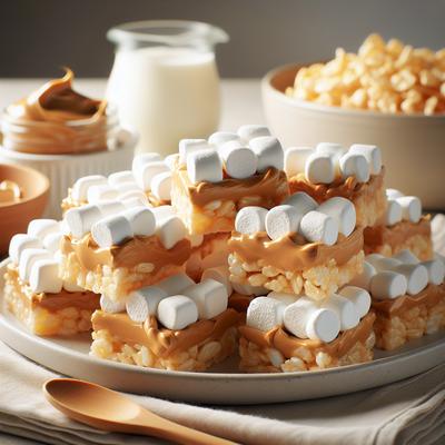 Image of Peanut Butter Marshmallow Rice Krispies Squares