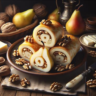 Image of Pear and Walnut Cheese Rolls
