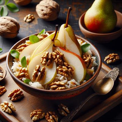 Image of Pear Walnut Rice Salad