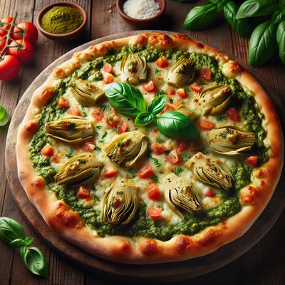 Image of Pesto Artichoke Pizza