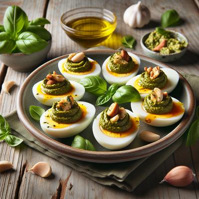 Image of Pesto Deviled Eggs