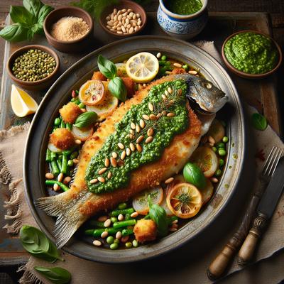 Image of Pesto Panko Baked Fish