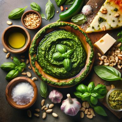 Image of Pesto Sauce for Pizza Especially