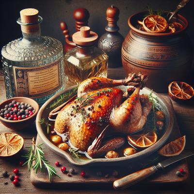 Image of Pheasant Braised in Gin and Juniper