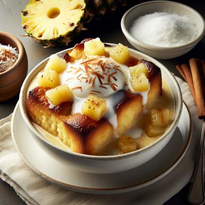Image of Pina Colada Bread Pudding
