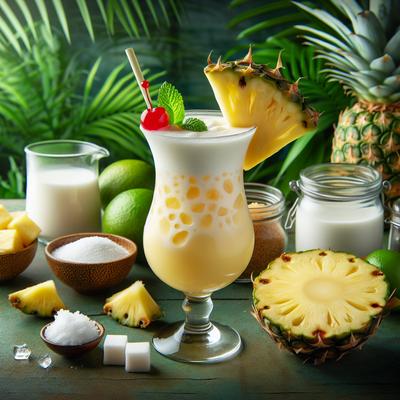 Image of Pina Colada Flip a Non Alcoholic Tropical Punch