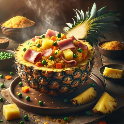 Image of Pineapple Fried Rice with Ham
