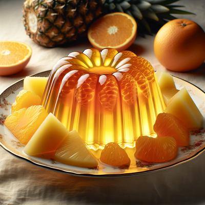 Image of Pineapple Orange Jello Dessert