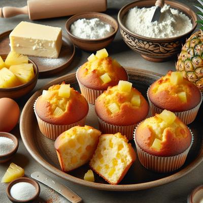 Image of Pineapple Ricotta Muffins