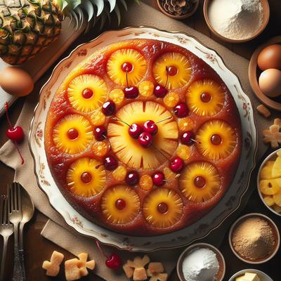 Image of Pineapple Upside Down Cake for Two