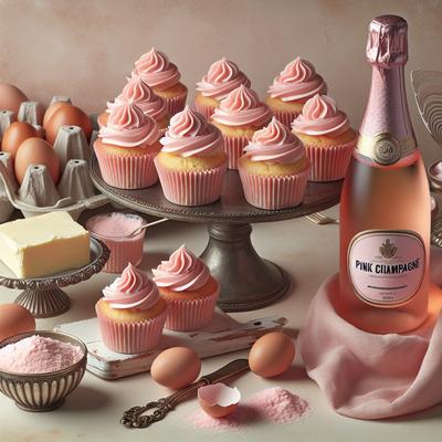 Image of Pink Champagne Cupcakes