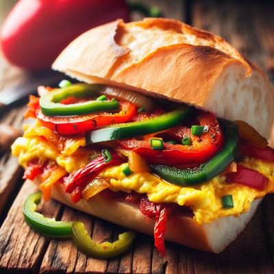 Image of Piperada Sandwich Basque Omelette