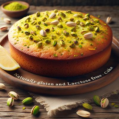 Image of Pistachio and Lemon Cake Naturally Gluten and Lactose Free