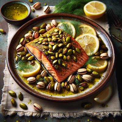 Image of Pistachio Baked Salmon