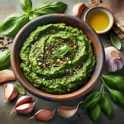 Image of Pistou Sauce or French Pesto Vegan