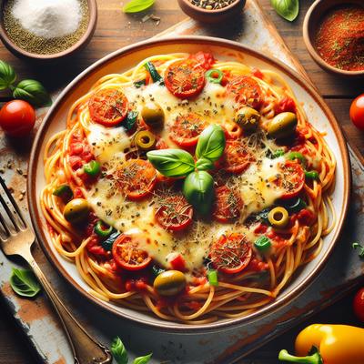 Image of Pizza Spaghetti Style