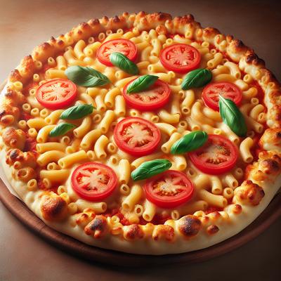 Image of Pizza with Macaroni Crust
