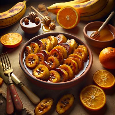 Image of Plantain Baked in Orange Juice Trinidad