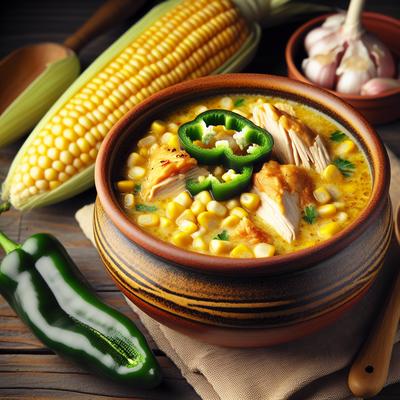 Image of Poblano Corn Chowder with Chicken