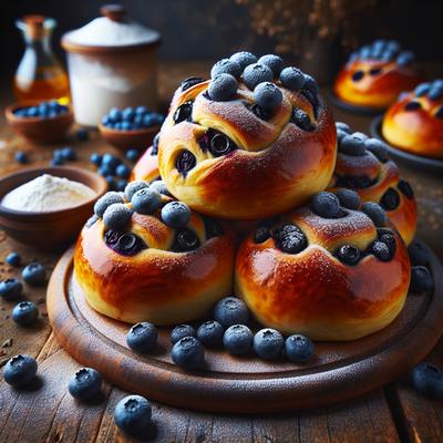 Image of Polish Czech Blueberry Buns