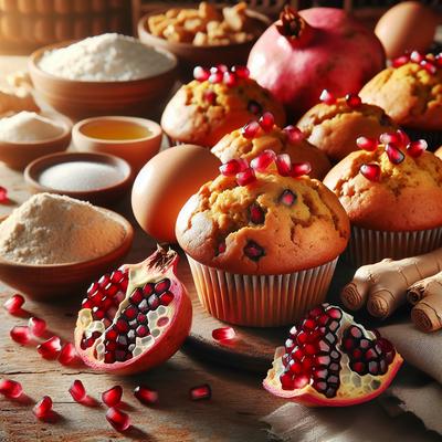 Image of Pomegranate Ginger Muffins