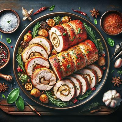 Image of Pork and Chicken Roulade