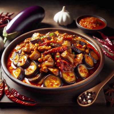 Image of Pork and Eggplant in Hot Garlic Sauce