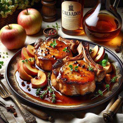 Image of Pork Chops with Calvados