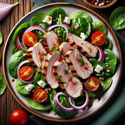 Image of Pork Tenderloin Spinach Salad