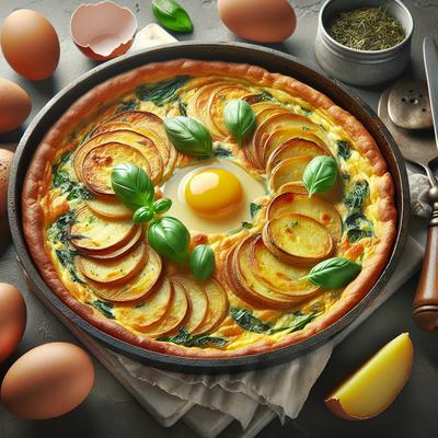 Image of Potato Basil Frittata Barefoot Contessa Ina Garten