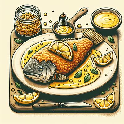 Image of Potato Crusted Whitefish with Lemon Butter Sauce