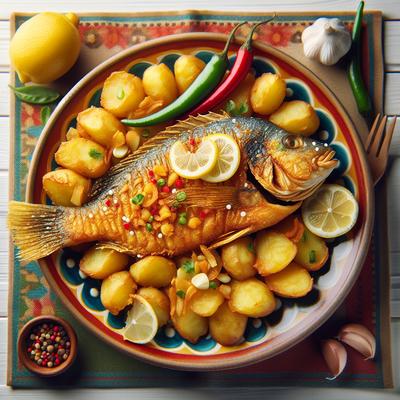 Image of Potato Fried Tilapia