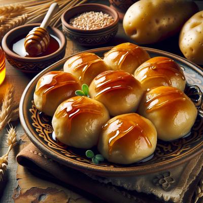 Image of Potato Pan Rolls with Honey