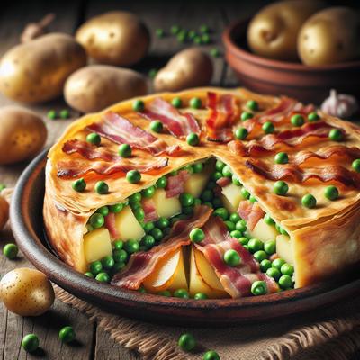 Image of Potato Pea and Bacon Tortilla