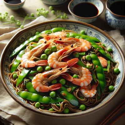 Image of Prawn Shrimp and Snowpea Noodle Stir Fry