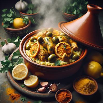 Preserved Lemon Chicken Tagine for the Tagine