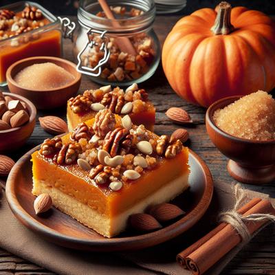 Image of Pumpkin Bars with Brown Sugar Nut Topping