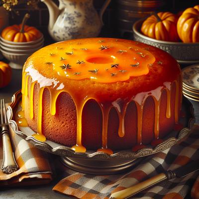 Image of Pumpkin Cake with Orange Glaze