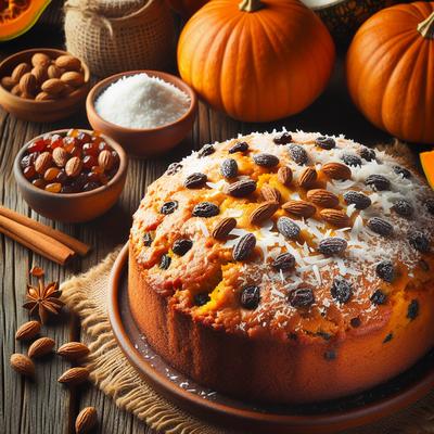 Image of Pumpkin Cake with Sultana Coconut