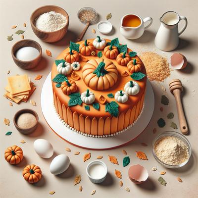 Image of Pumpkin Patch Cake Cute