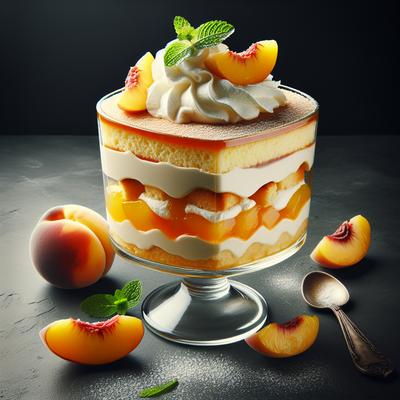 Image of Queen's Speech Peach Trifle
