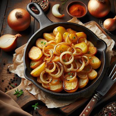 Image of Quick Fried Breakfast Potatoes with Onions