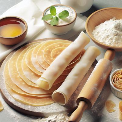 Image of Quick Homemade Spring Roll Wrappers